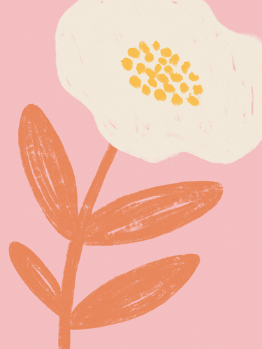 Modern Pink Flower