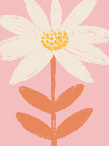 Happy Pink Daisy